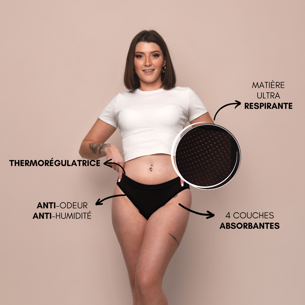 5 Aurore respirantes + 5 Céleste respirantes beiges (taille haute)