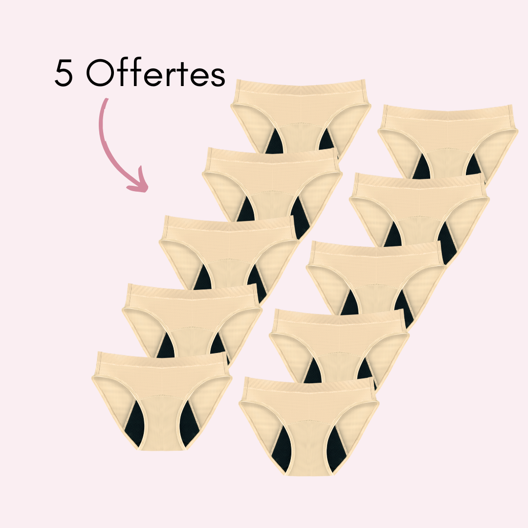 Culotte Menstruelle Respirante Ados Aurore