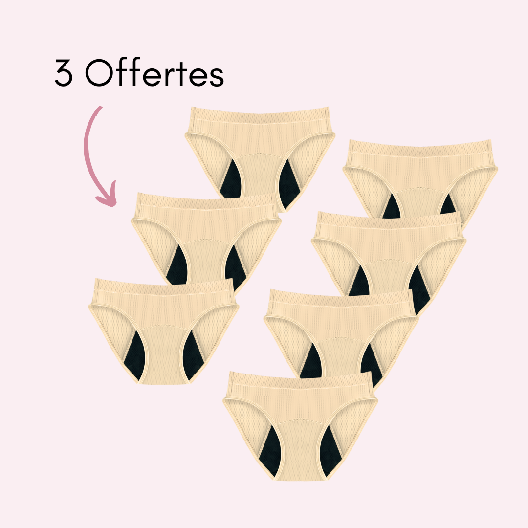 Culotte Menstruelle Respirante Ados Aurore