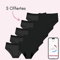 5 Céleste respirantes + 5 Léa Offertes