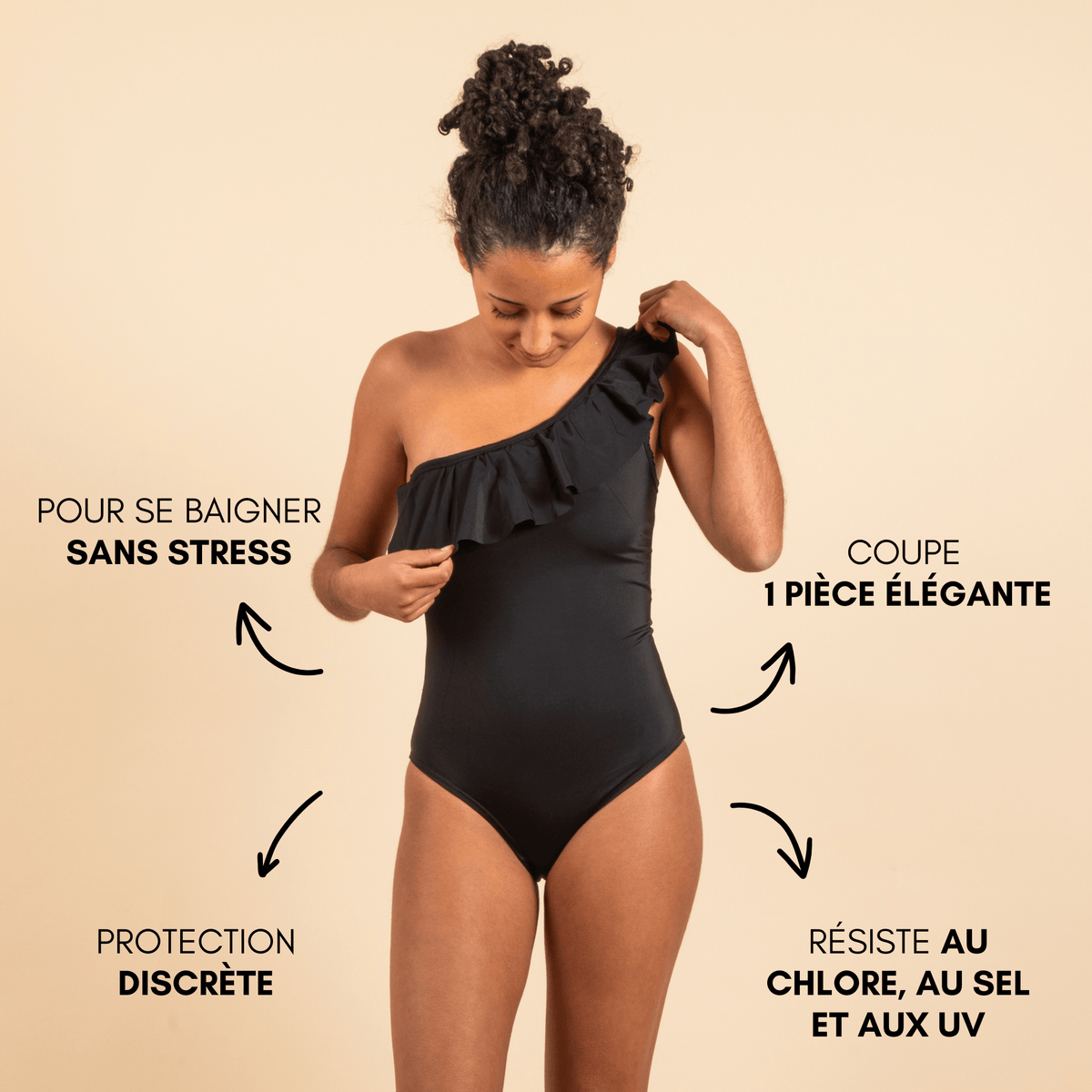 Maillot de bain menstruel ados Iris