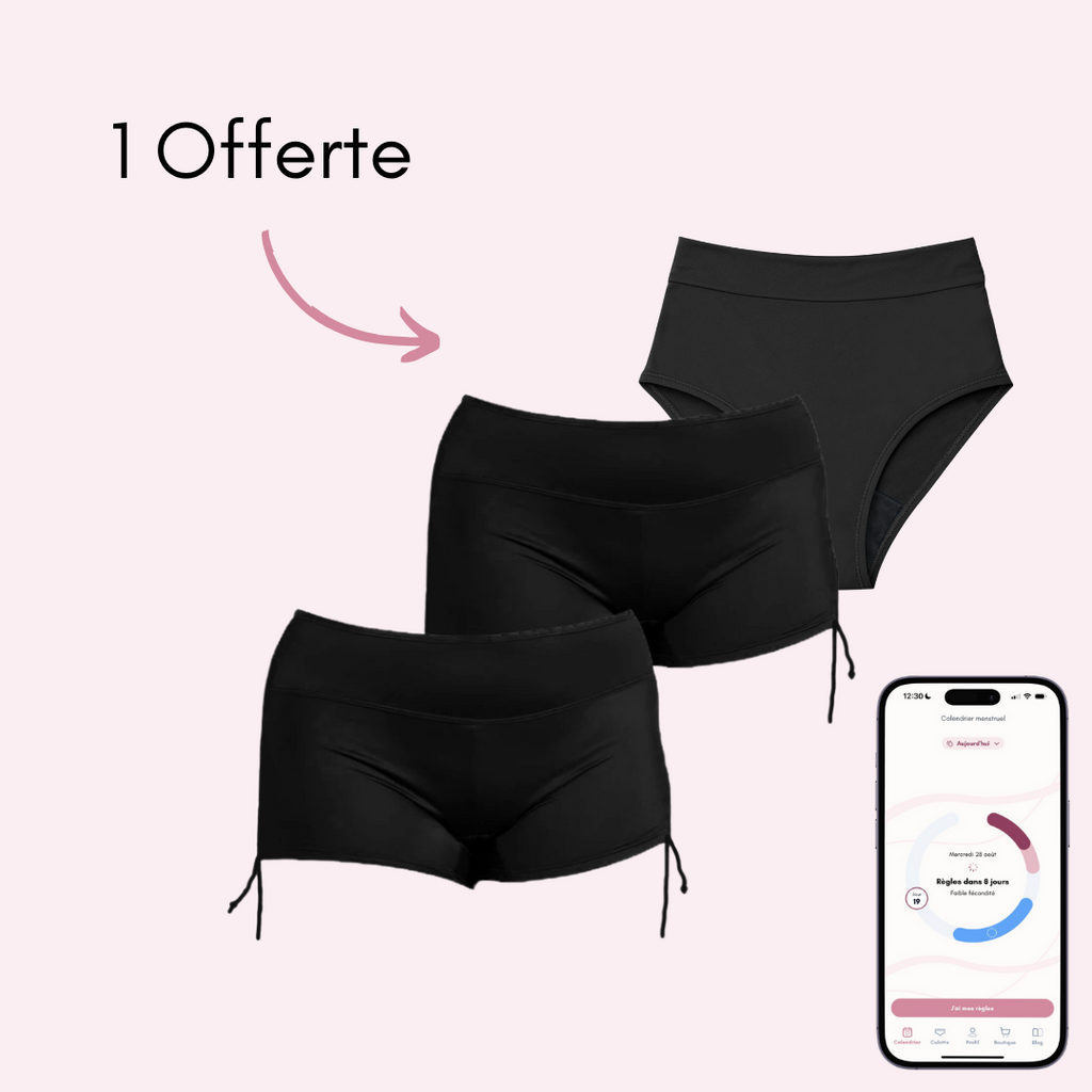 2 boxers Morgane + 1 Maillot Eléonore Offert