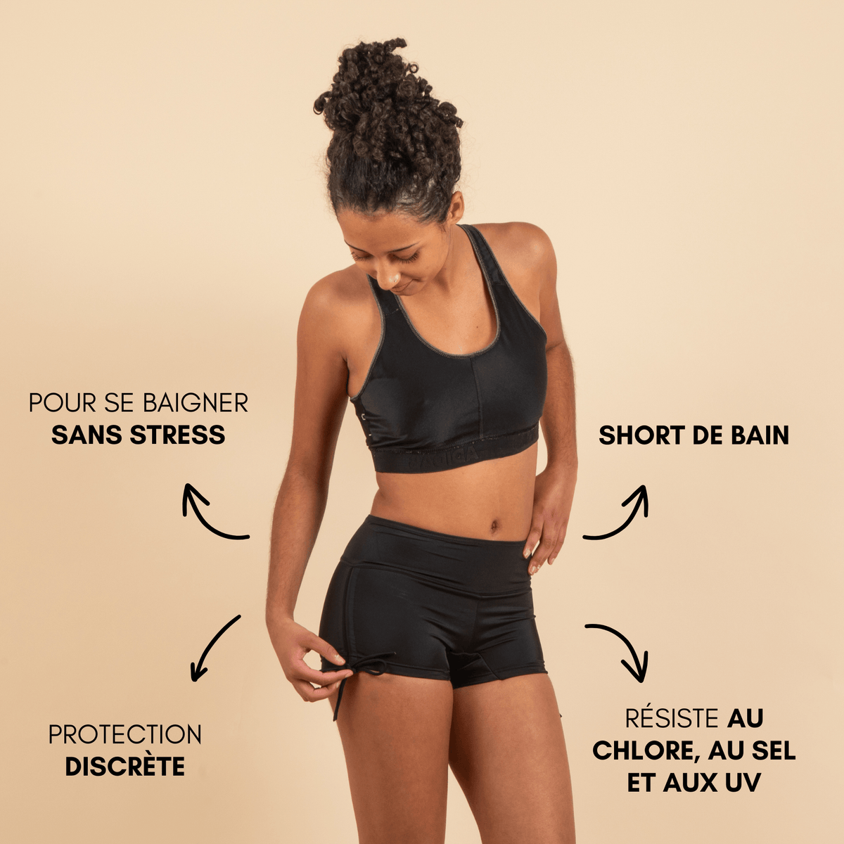 Boxer de bain menstruel ados Morgane