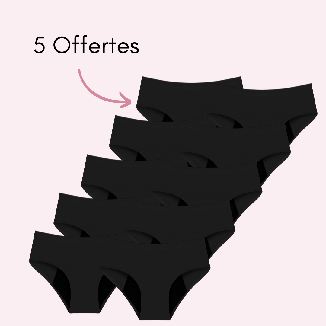 Culotte Menstruelle Nina sans coutures (taille haute)