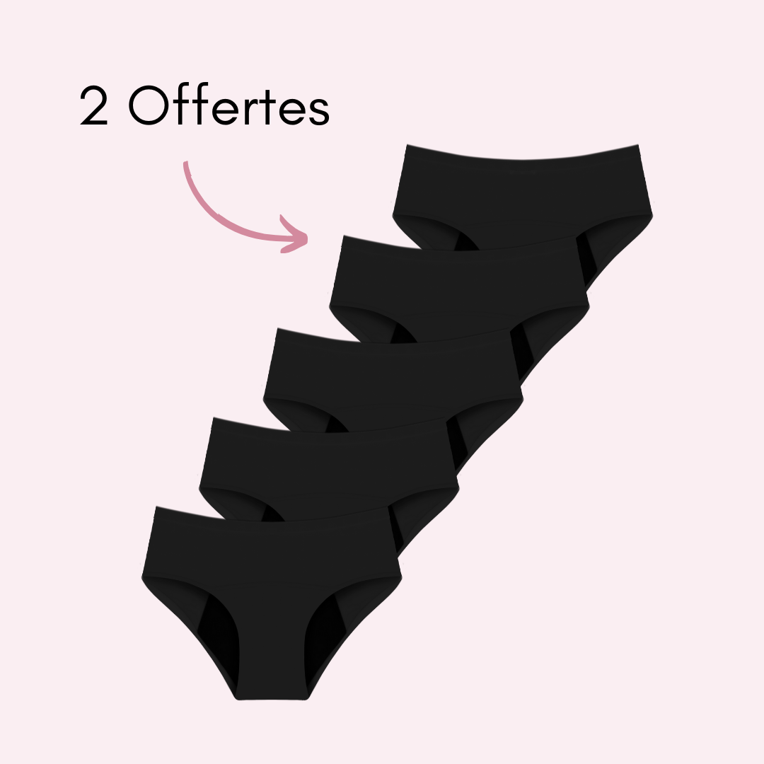 Culotte Menstruelle Nina sans coutures (taille haute)
