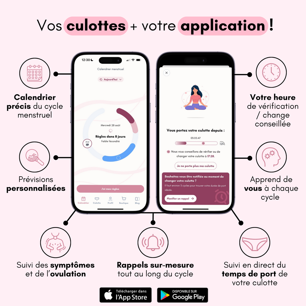 Culotte Menstruelle Ados Respirante Détachable Claire (Nouveauté)