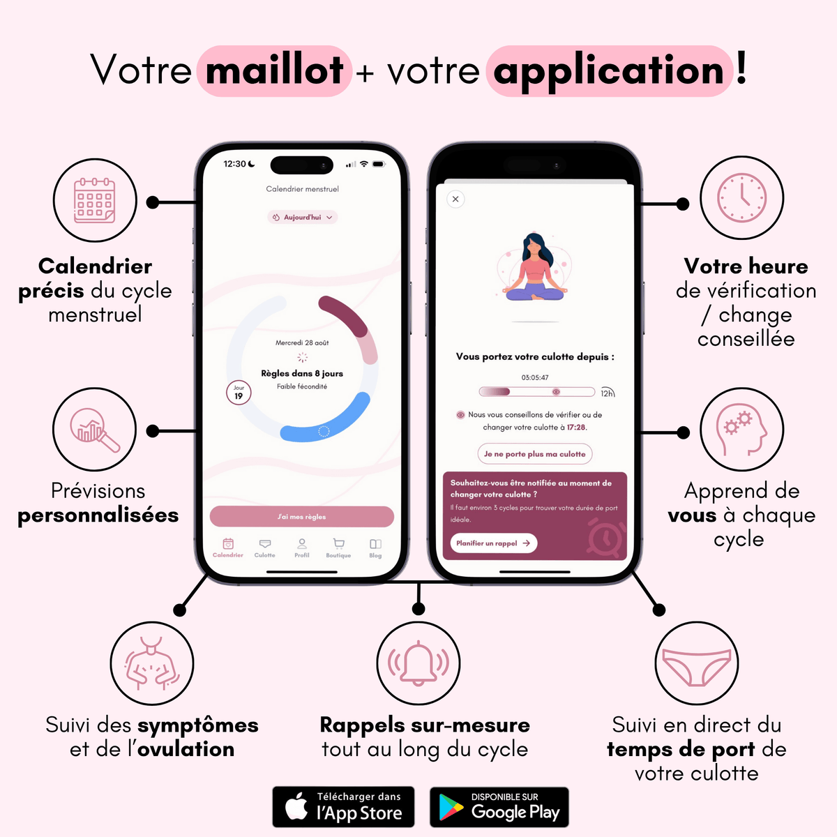 Maillot de bain menstruel Ambre (Nouveauté)